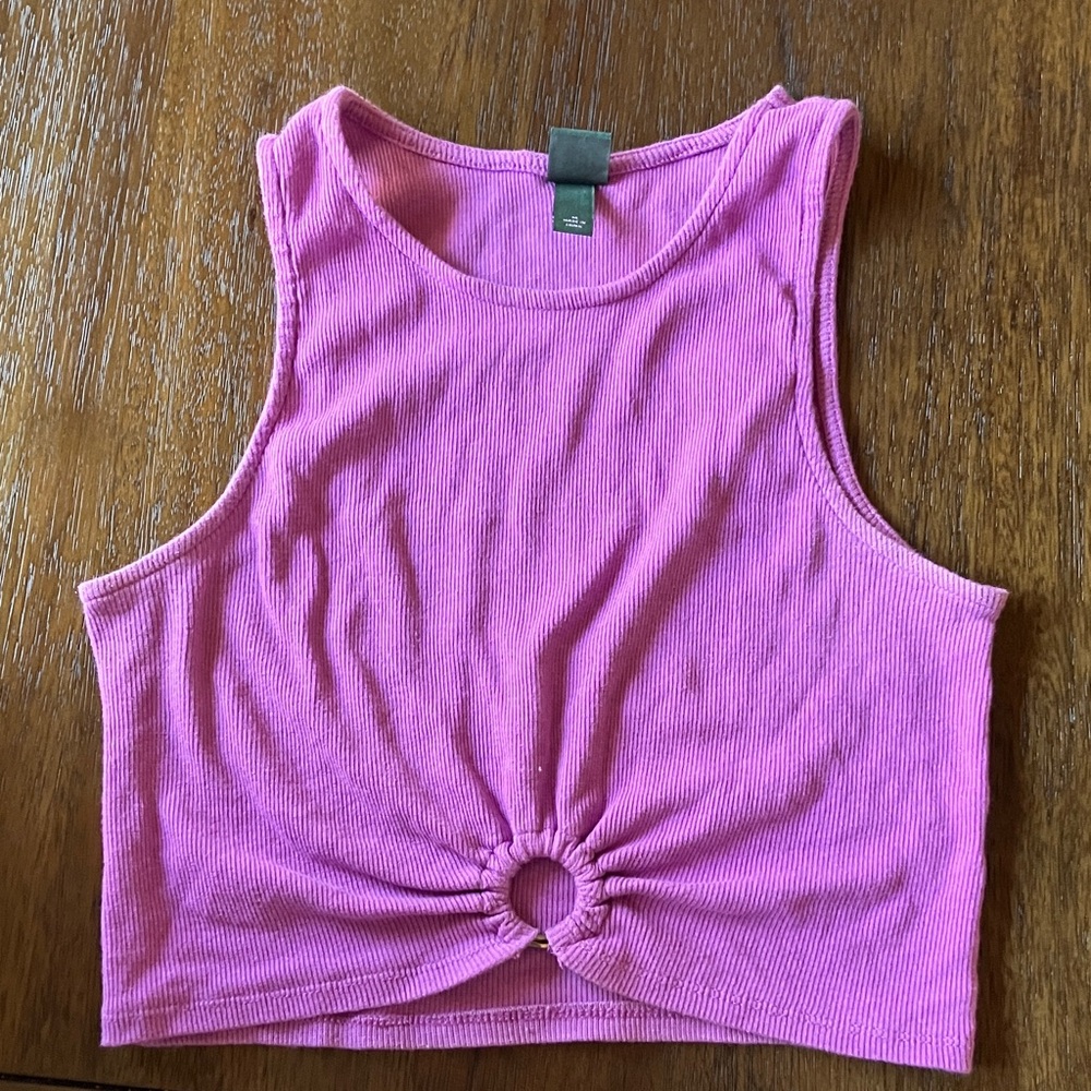 Wild Fable Purple Ribbed Top